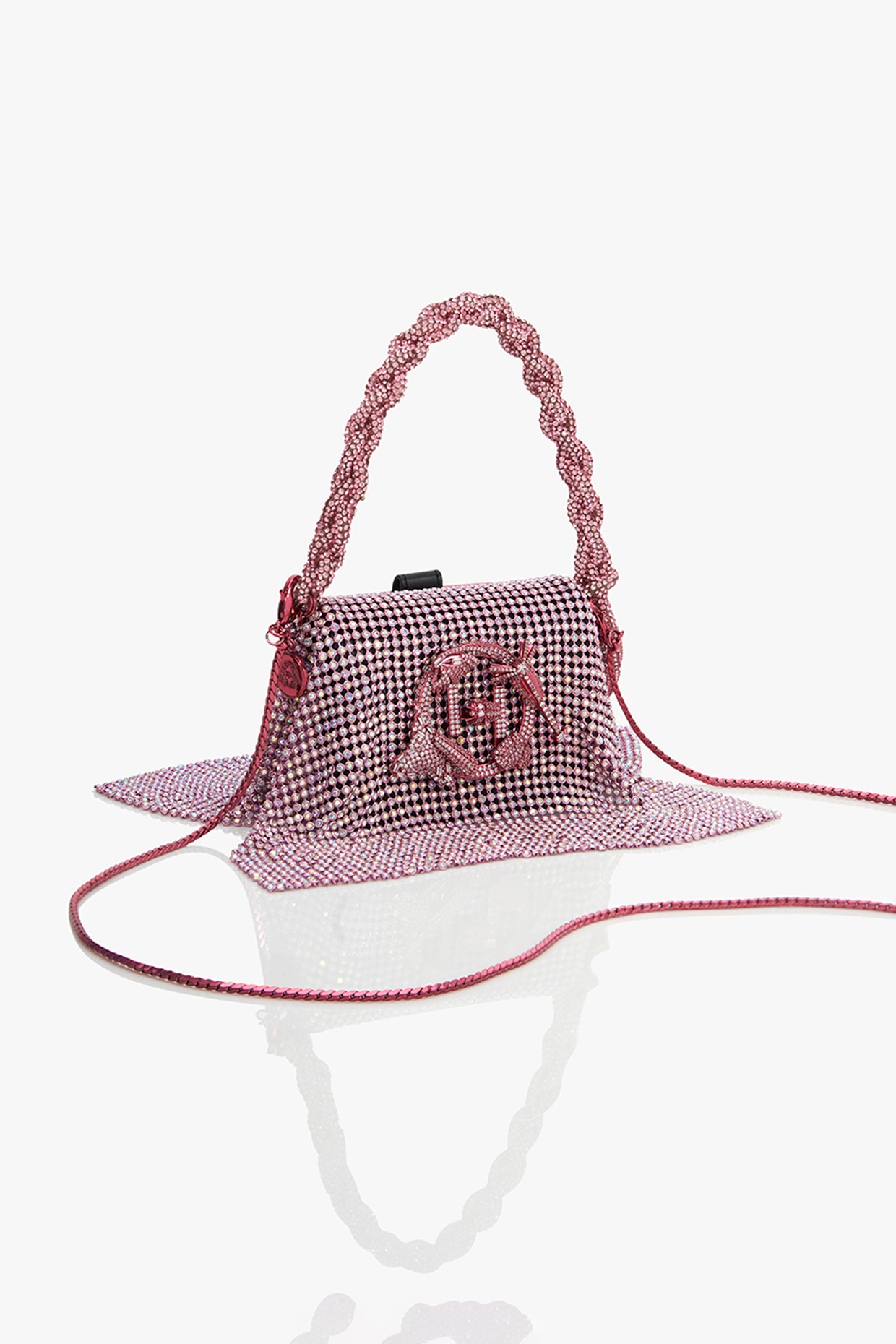 Posh Pink Crystal Furby Vegan Leather Nano Bag by Outhouse