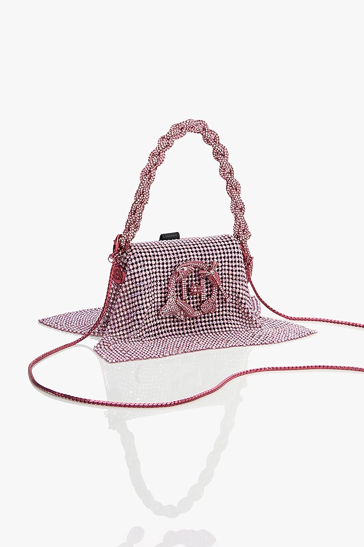 Posh Pink Crystal Furby Vegan Leather Nano Bag by Outhouse at Pernia's Pop Up Shop