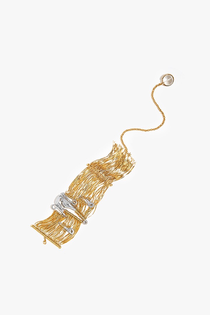 Two Tone Finish Baroque Pearl Bracelet by Outhouse at Pernia's Pop Up Shop