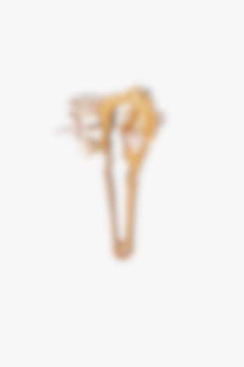 Gold Plated Swarovski Crystal & Cubic Zirconia Brooch by Outhouse at Pernia's Pop Up Shop