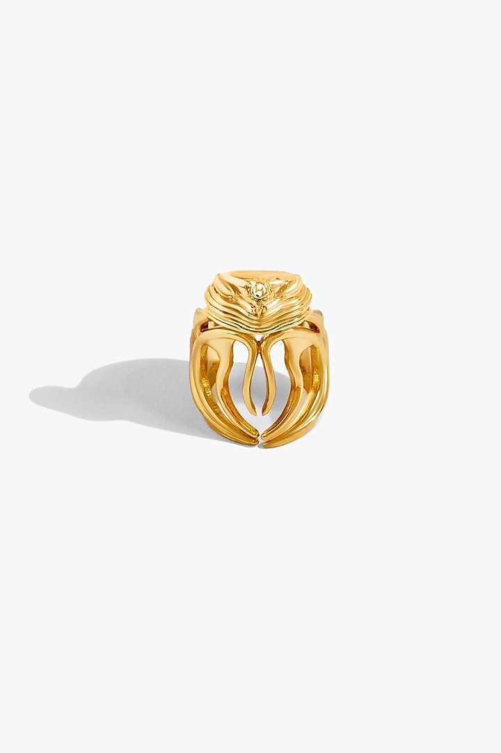 Two Tone Finish Bug Head Statement Ring by Outhouse at Pernia's Pop Up Shop