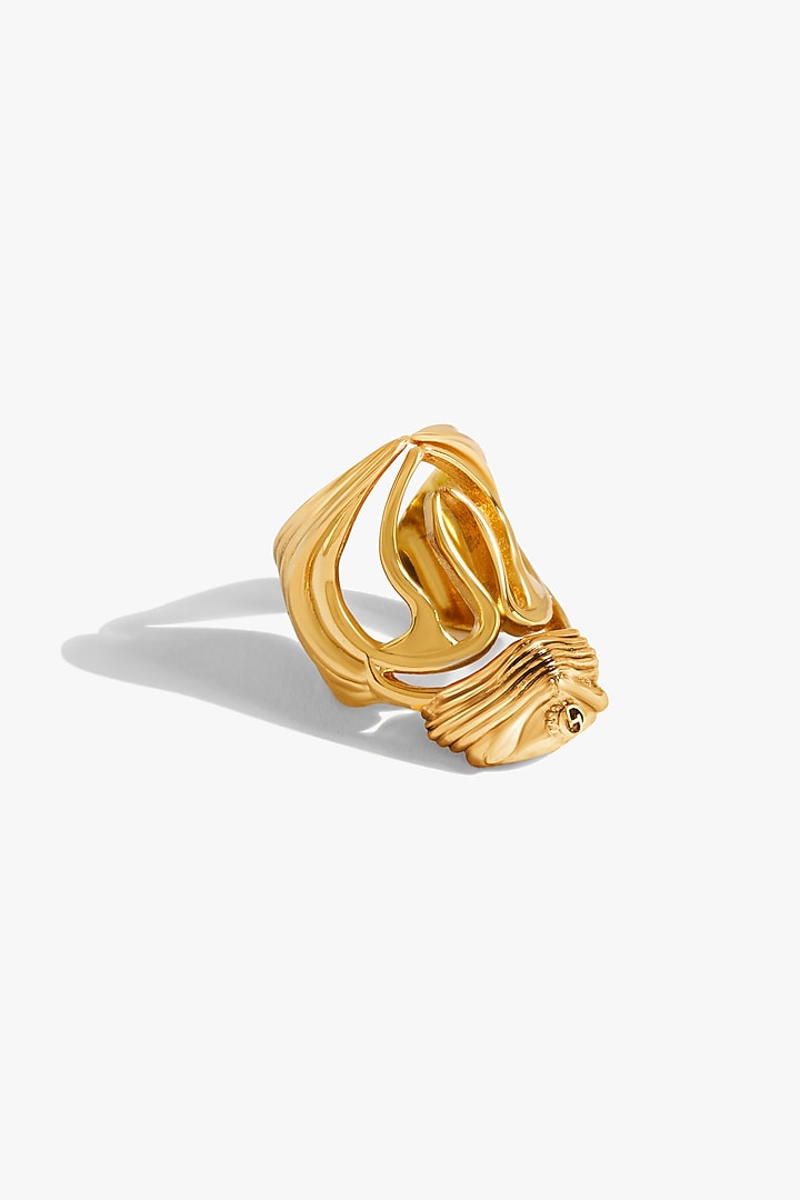 Two Tone Finish Bug Head Statement Ring by Outhouse at Pernia's Pop Up Shop