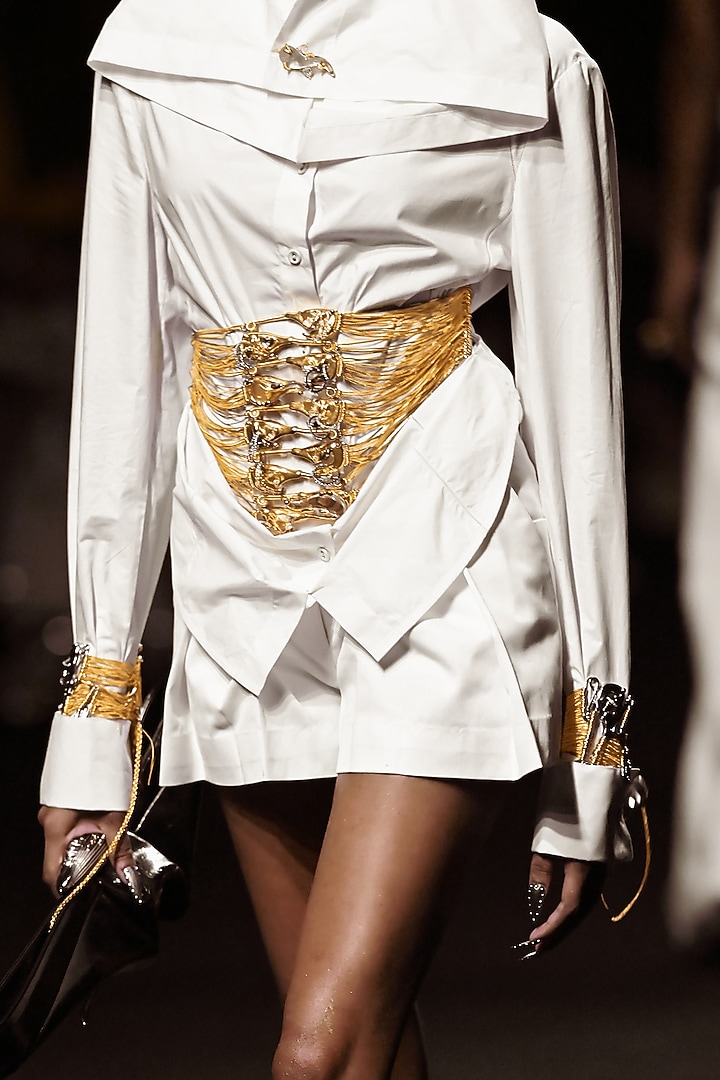 Gold Plated Cubic Zirconia Belt by Outhouse at Pernia's Pop Up Shop