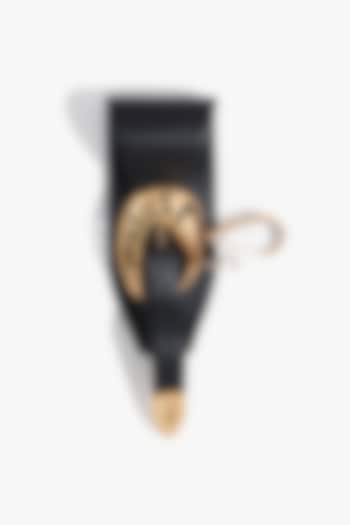 Gold Plated Vegan Leather Boss Belt by Outhouse at Pernia's Pop Up Shop