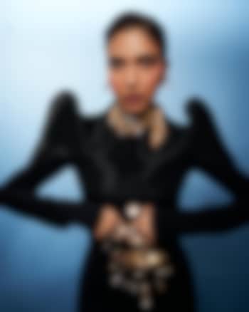 Two Tone Finish Cubic Zirconia & Pearl Seahorse Stud Earrings by Outhouse at Pernia's Pop Up Shop