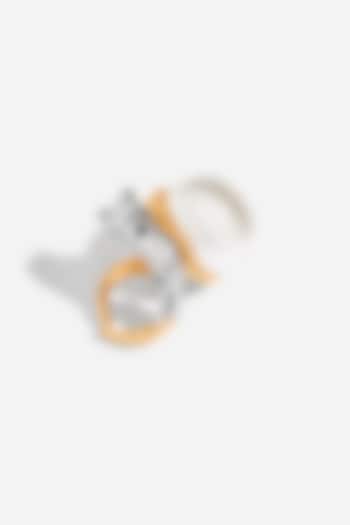 Two Tone Finish Sphere Ring by Outhouse at Pernia's Pop Up Shop