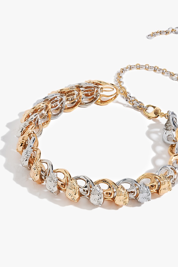 Two Tone Finish Choker Necklace by Outhouse at Pernia's Pop Up Shop