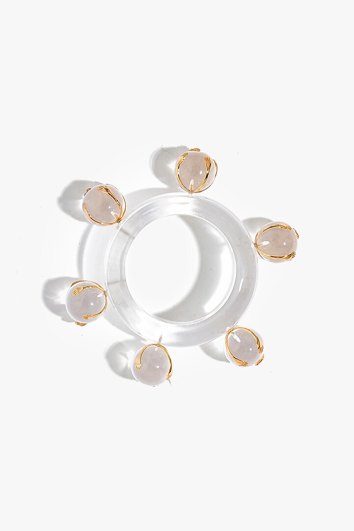 Two Tone Finish Resin Droplet Bangle by Outhouse at Pernia's Pop Up Shop