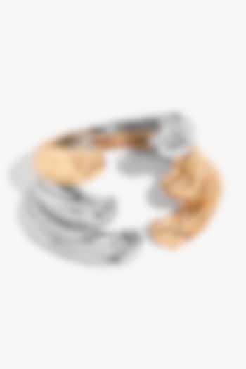 Two Tone Finish Brass Choker Necklace by Outhouse at Pernia's Pop Up Shop