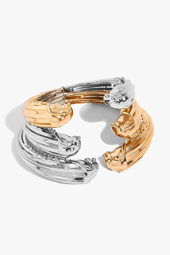 Two Tone Finish Brass Choker Necklace by Outhouse at Pernia's Pop Up Shop