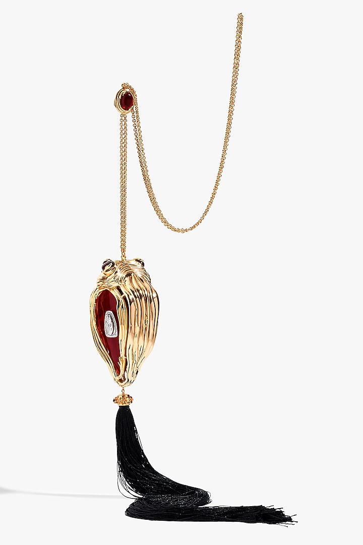 Two Tone Finish Onyx Cabochon Handcrafted Bag by Outhouse at Pernia's Pop Up Shop