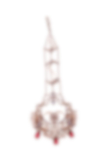 Rose Gold Plated Swarovski Pearl Maang Tikka by Outhouse at Pernia's Pop Up Shop