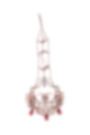 Rose Gold Plated Swarovski Pearl Maang Tikka by Outhouse