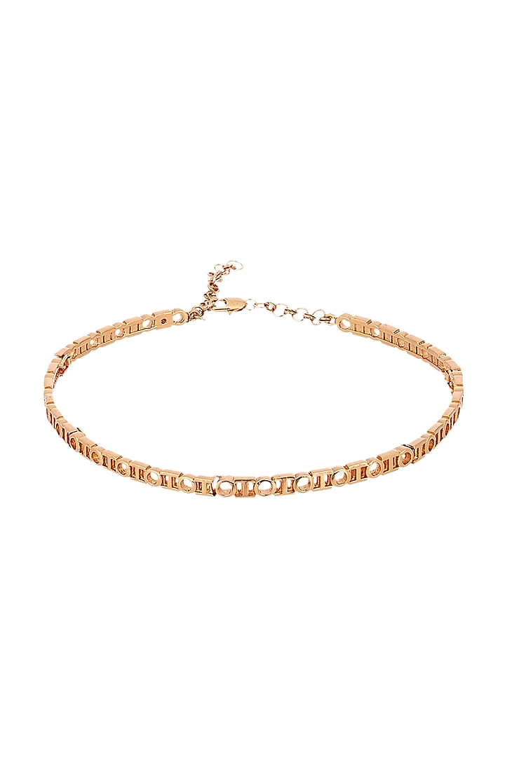 Gold Plated Choker Necklace by Outhouse