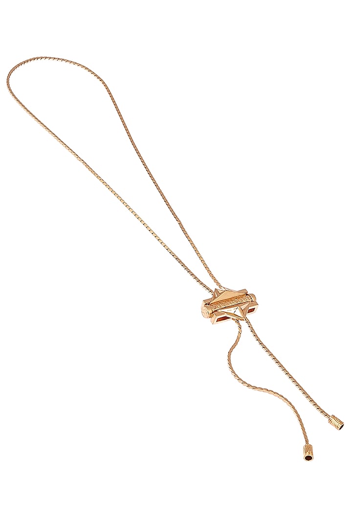 Gold Plated Long Pendant Necklace by Outhouse
