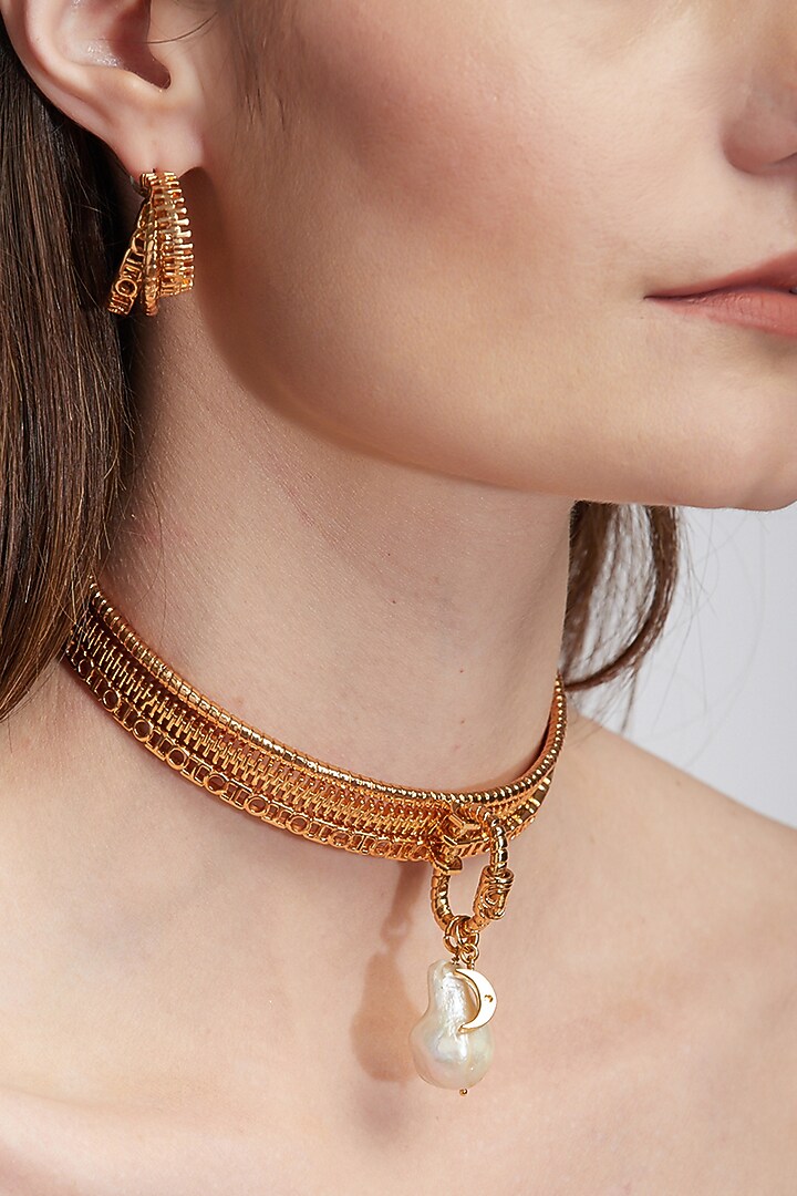 Gold Plated Mini Hoop Earrings by Outhouse at Pernia's Pop Up Shop