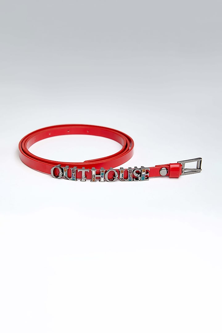 Scarlet Red Birdy Bag Belt by Outhouse
