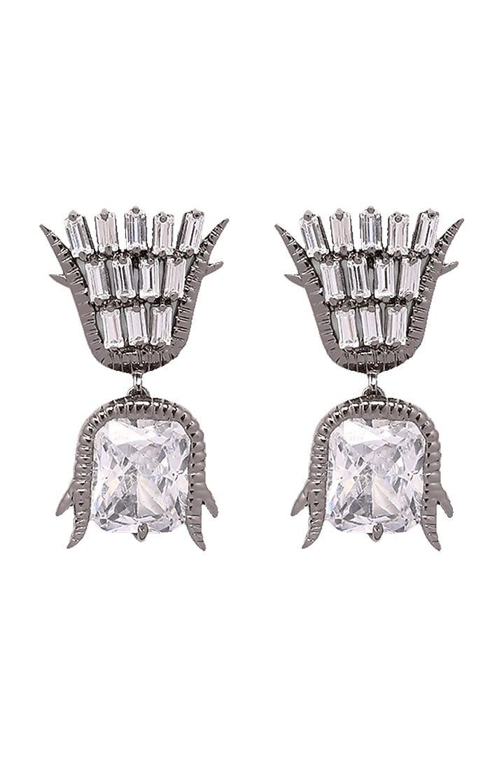 Gunmetal Finish Stud Earings by Outhouse at Pernia's Pop Up Shop