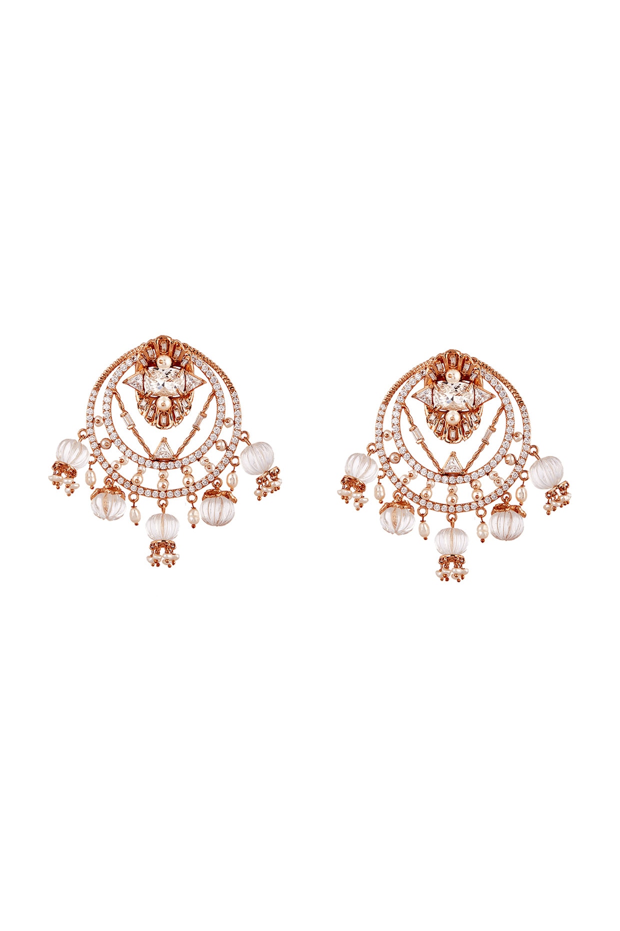 Amazon.com: Solid 14k Rose Gold Morganite Fleur-de-lis Stud Earrings (4.5mm  Morganite): Clothing, Shoes & Jewelry