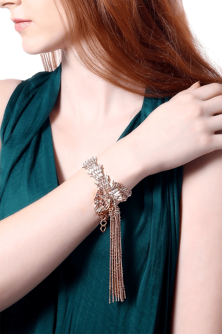 Rose Gold Plated Handcrafted Bracelet by Outhouse at Pernia's Pop Up Shop