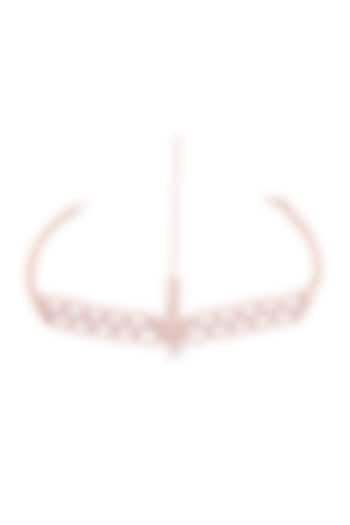 Rose Gold Pleated Mogra Maang Tikka by Outhouse at Pernia's Pop Up Shop