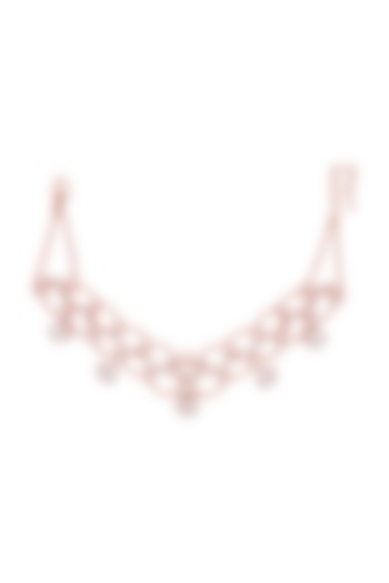 Rose Gold Plated Handcrafted Mogra Choker Necklace by Outhouse at Pernia's Pop Up Shop