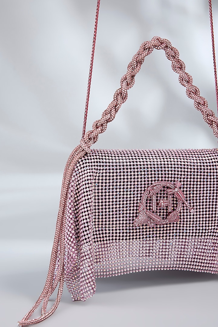 Posh Pink Vegan Leather Midi Handbag by Outhouse at Pernia's Pop Up Shop