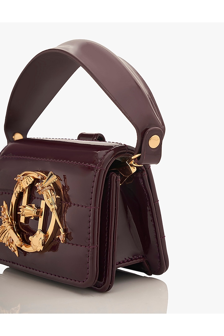 Merlot Vegan Leather Clutch by Outhouse at Pernia's Pop Up Shop