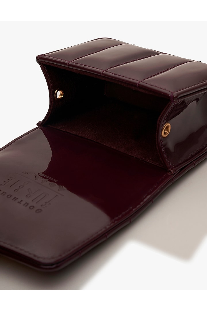 Merlot Vegan Leather Clutch by Outhouse at Pernia's Pop Up Shop