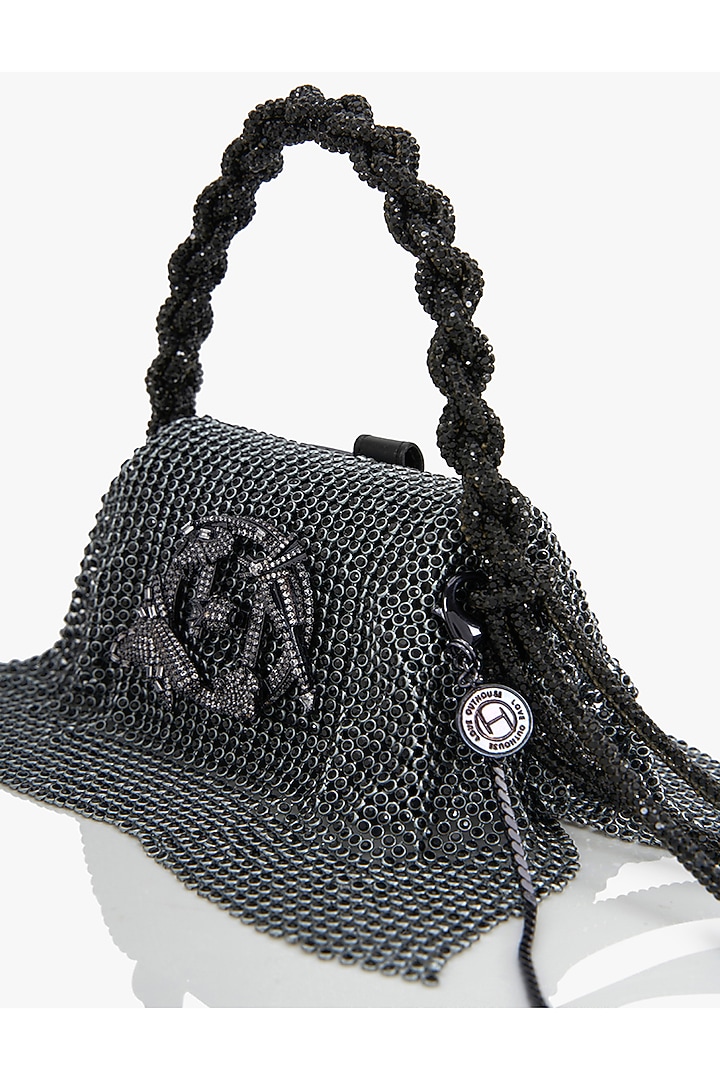 Grey Vegan Leather Clutch by Outhouse at Pernia's Pop Up Shop