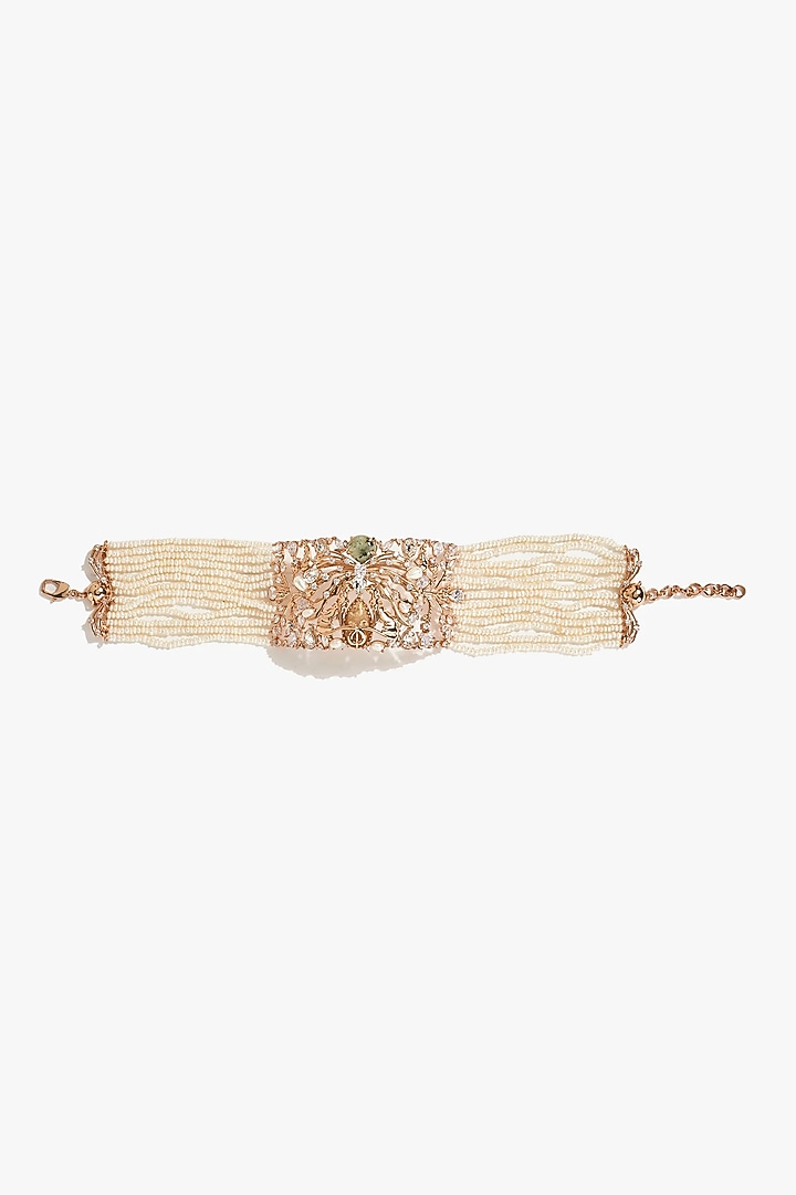 22kt Rose Gold Plated Brass Alloy Necklace by Outhouse at Pernia's Pop Up Shop