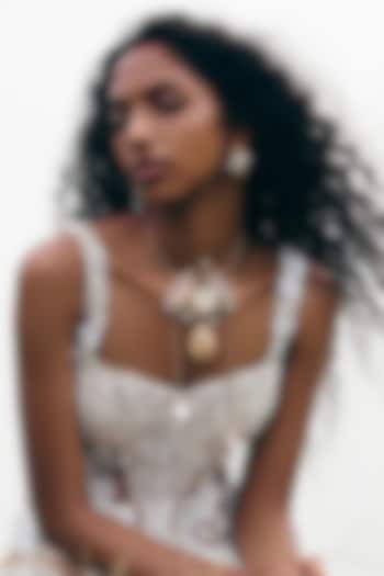 22kt Rose Gold Plated Brass Alloy Necklace by Outhouse at Pernia's Pop Up Shop