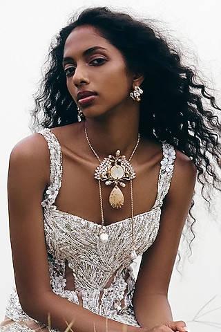 22kt Rose Gold Plated Brass Alloy Necklace by Outhouse