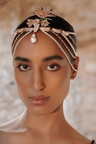 22kt Rose Gold Plated Brass Alloy Necklace by Outhouse