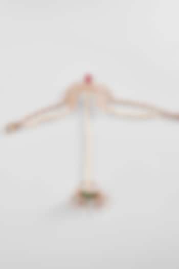 Rose Gold Plated Pearl & Cubic Zirconia Hathphool by Outhouse at Pernia's Pop Up Shop