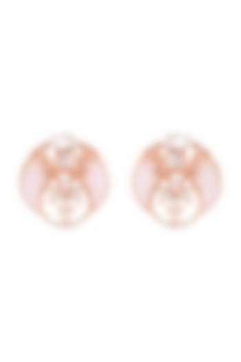 Rose Gold Plated Swarovski Earrings by Outhouse