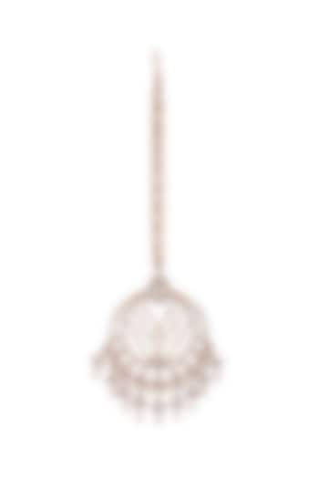 Rose Gold Plated Swarovski Maang Tikka by Outhouse