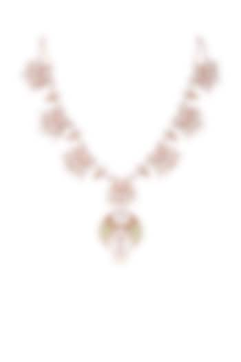 Rose Gold Plated Pearl Necklace by Outhouse