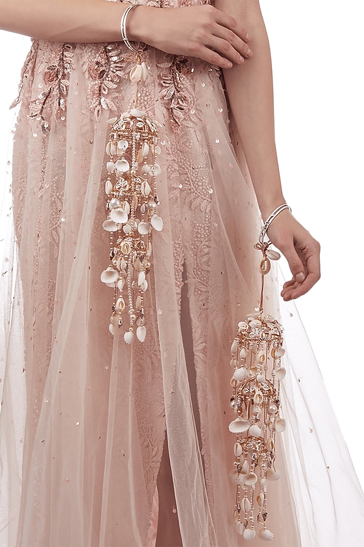 Rose Gold Finish Hand Harness by Outhouse at Pernia's Pop Up Shop