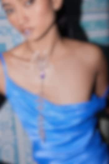 Rose Gold Plated Crystal & Cubic Zirconia Pendant Necklace by Outhouse at Pernia's Pop Up Shop