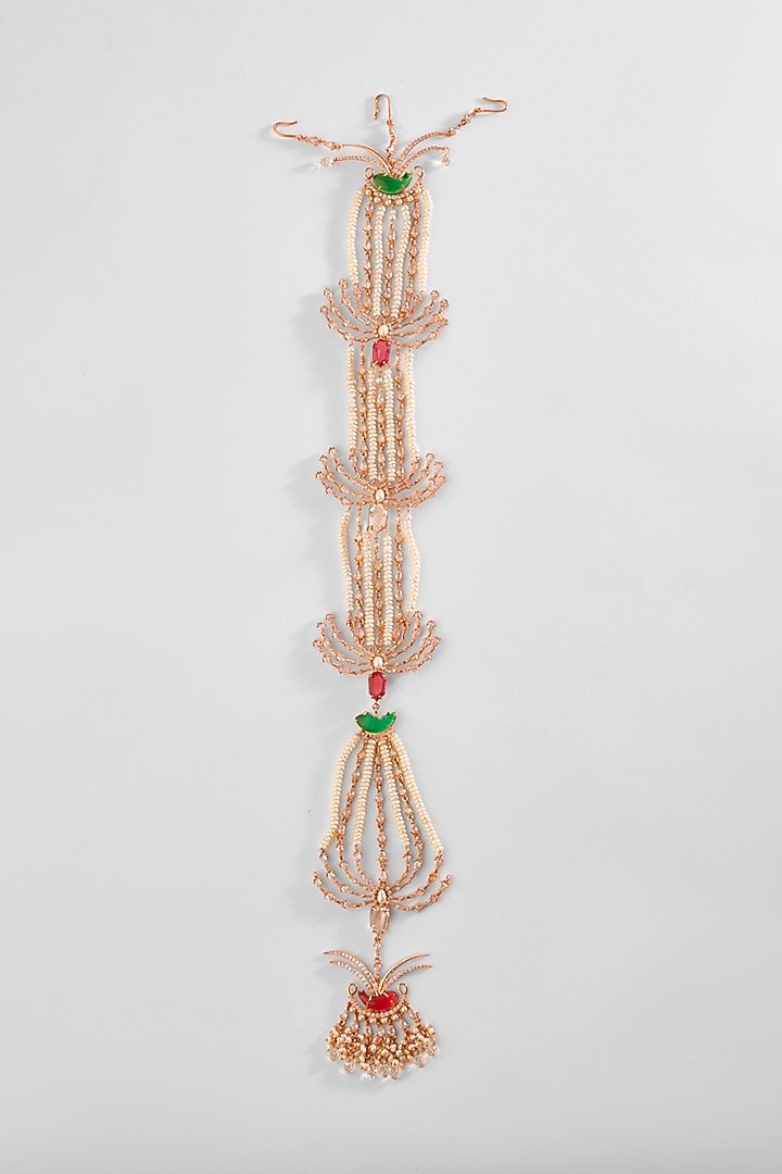 Rose Gold Plated Crystal & Cubic Zirconia Hair Accessory by Outhouse at Pernia's Pop Up Shop