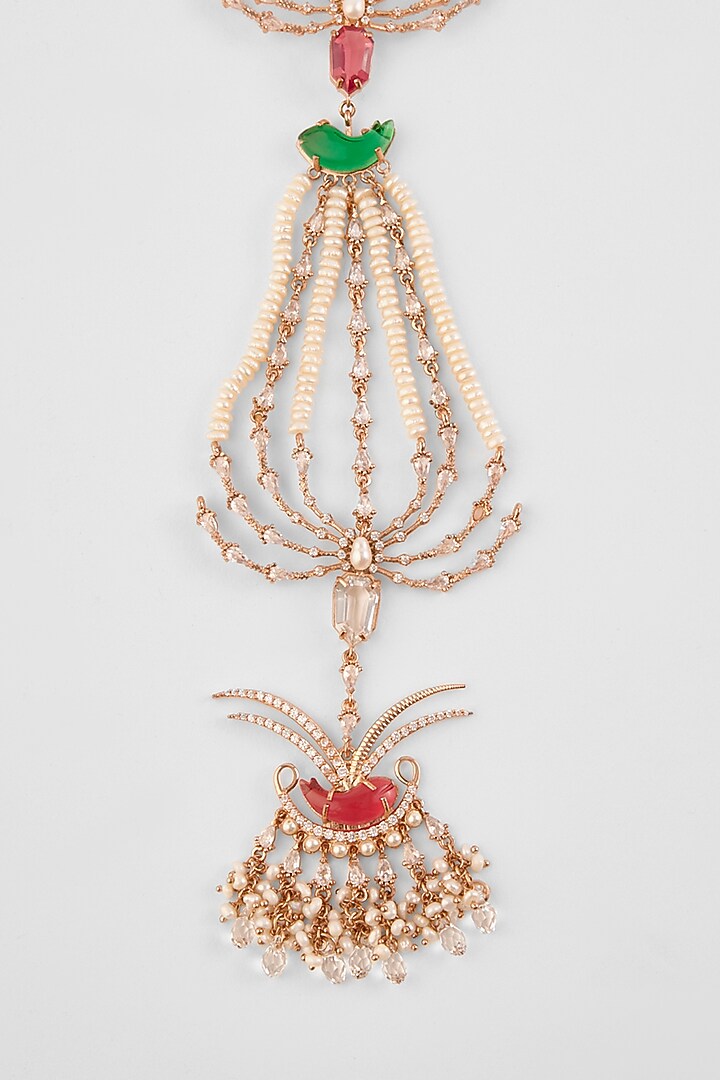 Rose Gold Plated Crystal & Cubic Zirconia Hair Accessory by Outhouse at Pernia's Pop Up Shop