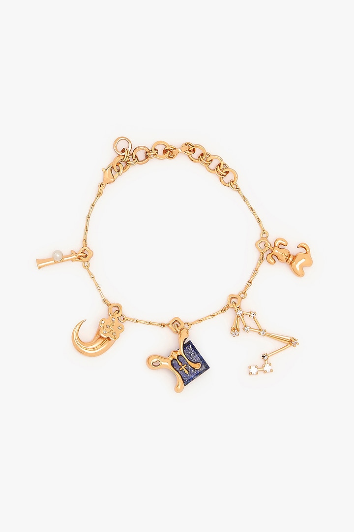 Rose Gold Plated Handcrafted Zodiac Bracelet by Outhouse at Pernia's Pop Up Shop