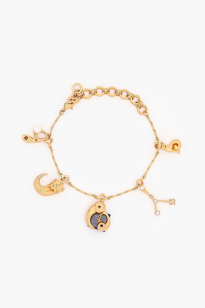 Rose Gold Plated Handcrafted Zodiac Bracelet by Outhouse at Pernia's Pop Up Shop