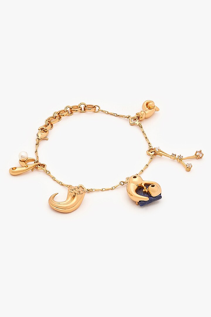 Rose Gold Plated Handcrafted Zodiac Bracelet by Outhouse at Pernia's Pop Up Shop