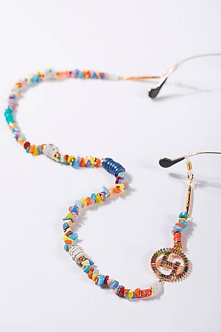 Gold Plated Handcrafted Baroque Pearls Optical Chain by Outhouse