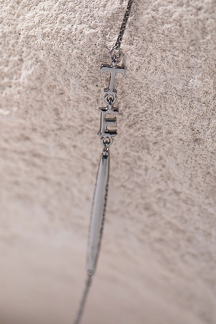 Gunmetal Handcrafted Optical Chain by Outhouse at Pernia's Pop Up Shop