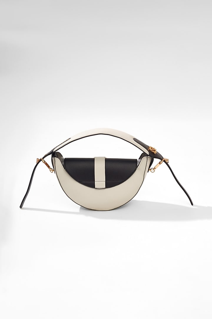 Ivory Vegan Leather Bag by Outhouse at Pernia's Pop Up Shop