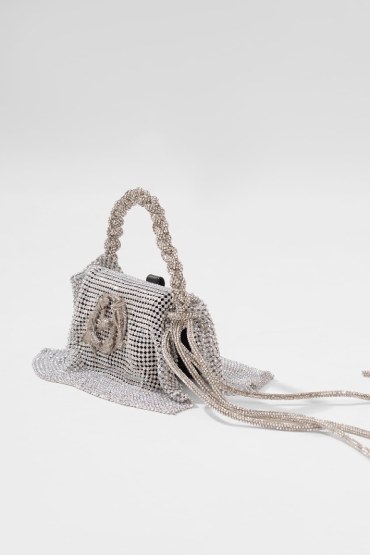 Emerald White Crystal & Pearl Handbag Design by Bag Head at Pernia's Pop Up  Shop 2023