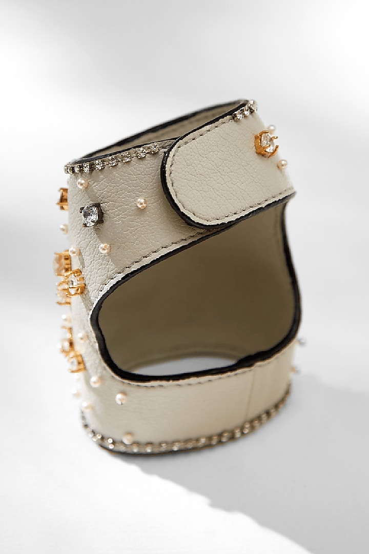 Grey Vegan Leather Glove by Outhouse at Pernia's Pop Up Shop